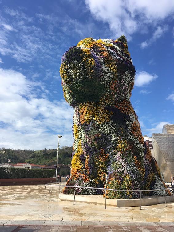 Photo from outside the Guggenheim in Bilbao, Spain